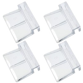 MEETOOT 4pcs Acrylic Fish Tank Bracket - 5mm Aquarium Support Tools, Clear Glass Cover Clip Holder
