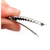 MAHAVIMOKSA Wholesale 100pcs 60mm/2.36" Silver Single Prong Metal Alligator Clip