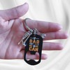 Comelodiant Dad Keychain Father's Day Gifts from Daughter Son-If Dad