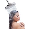 Winthorpe Conservation Rain Shower Head, Chrome, Round, Low Flow, High
