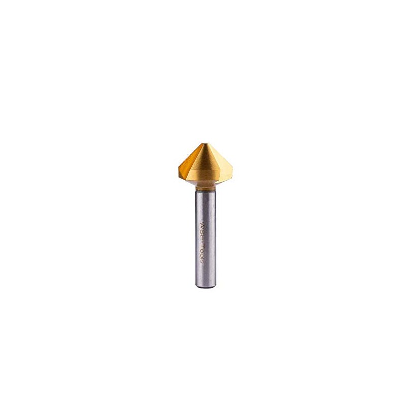 WSH-TOOLS Countersink Set 5-Piece Titanium Coated 6.3 mm - 25