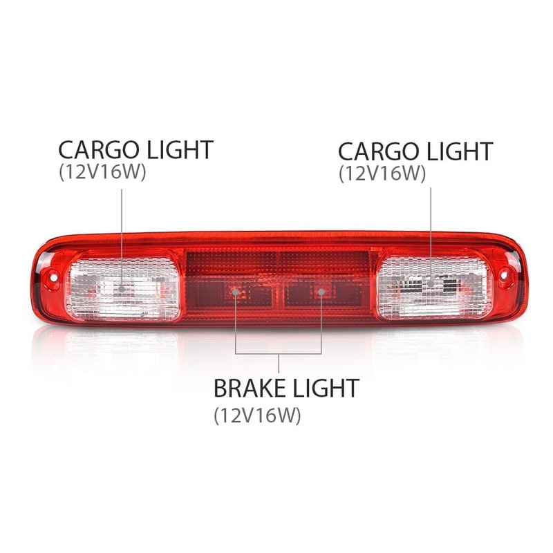 G-PLUS High Mount 3rd Brake Light w/Bulb Compatible with Chevy