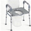 Universal Waterproof Leather Toilet Seat Cushion, Raised Padded Design, Soft