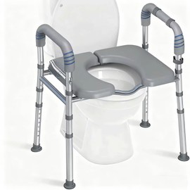 Universal Waterproof Leather Toilet Seat Cushion, Raised Padded Design, Soft Comfort Chair Accessory with Mounting Hardware