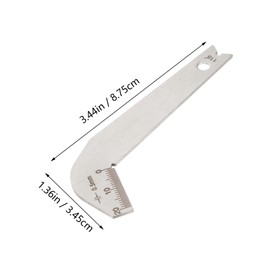 DOITOOL 118 Degree Drill Bit Sharpening Angle Gauge Stainless Steel Easy to Read Carving Scale for Welding