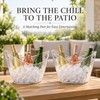 Clear Ice Buckets, 2-Pack Beverage Chiller Tubs with Built-In Handles,