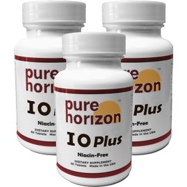 IOPlus by Pure Horizon Niacin-Free Iodine Supplement - 3 Bottles…