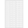 XIAXIN Waterproof PVC Number Stickers Numbers Numbering Sticker Set Weather-resistant