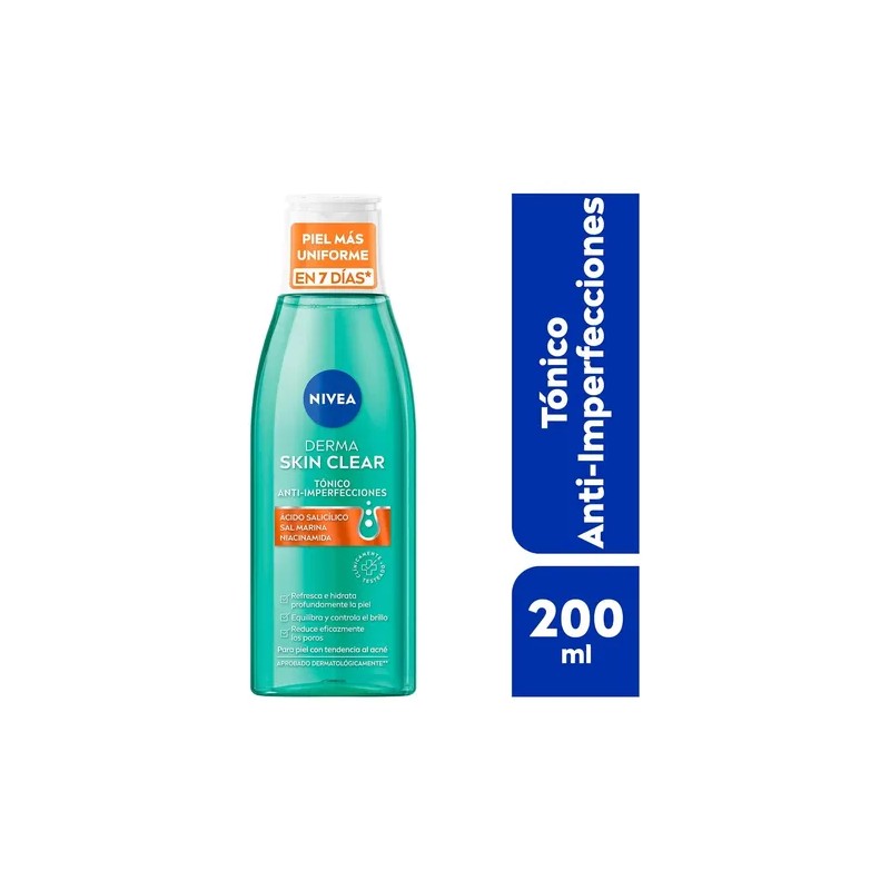 Nivea Derma Skin Clear Tónico Anti-imperfecciones 200 Ml