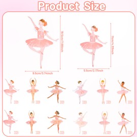 Hpmjz 37 pcs Ballerina Cupcake Kit Ballerina Centerpiece Sticks Ballet Slipper Picks Dancing Cupcake Toppers Ballet Tutu Dancer Birthday Decorations for Party Theme Wedding Supplies Dessert Muffin