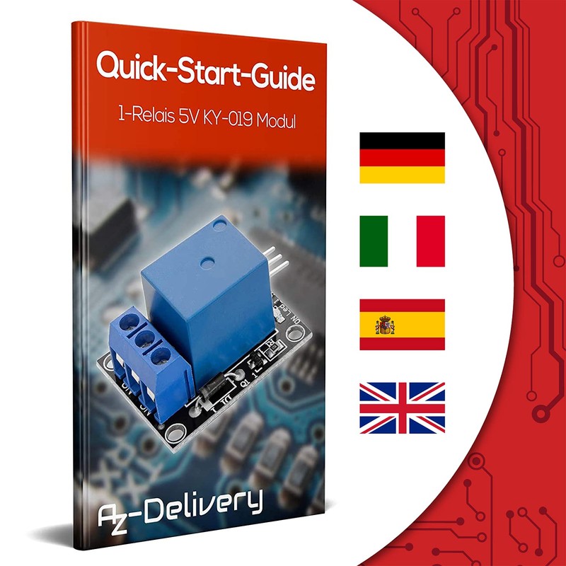AZDelivery 1-relay, 5V, KY-019 Parent relay