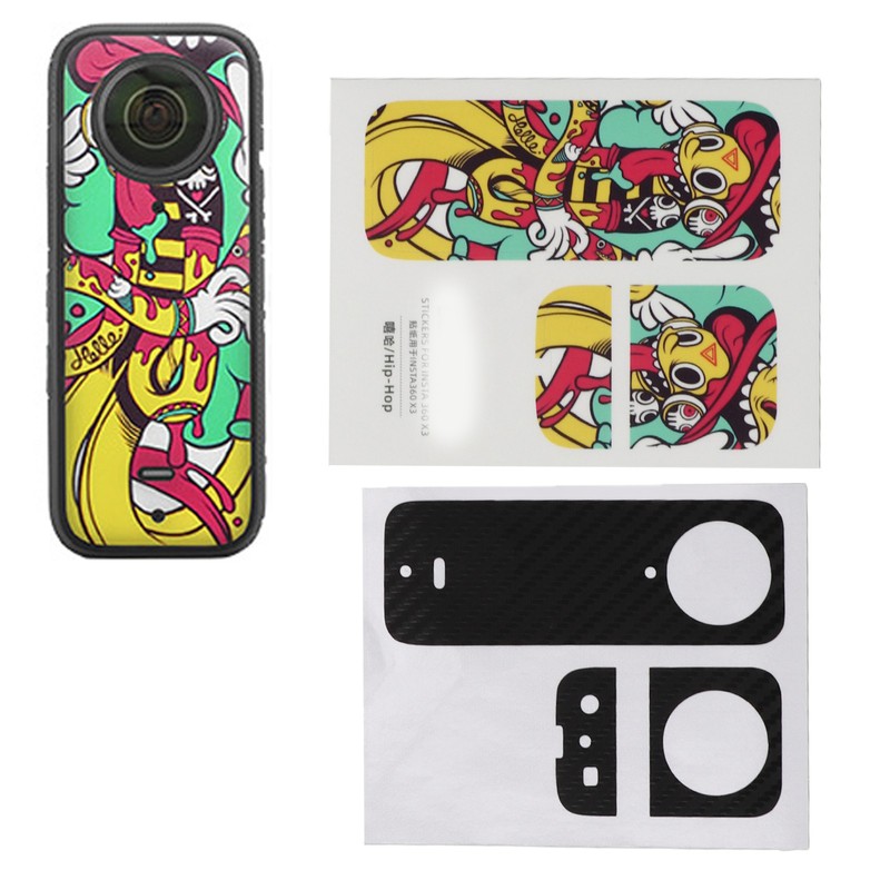 Cartoon Pattern PVC Stickers Panorama Camera PVC Sticker Protective Anti