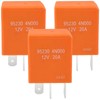 3-Pack 95230 4N000 Relay - SPDT 20A 12VDC 3-Pin Horn