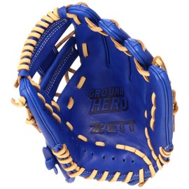 ZETT BJGB76410 Boys Soft Grab, Grand Hero, All-round, Royal Blue x Pastel Brown, Right Throw Size: SS