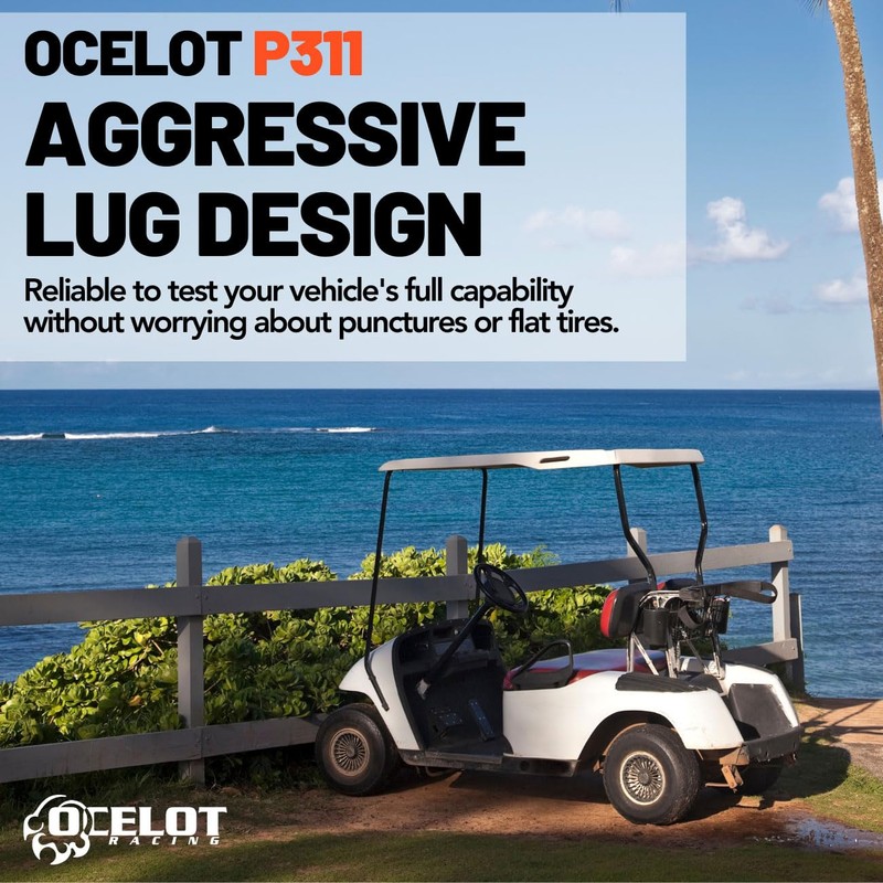 Ocelot P311 All Terrain ATV/UTV 19x7-8 Tires, 4-Ply, 15mm Tread