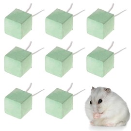 XURJUMI 8 Pieces Teeth Grinding Stone for Hamsters, Volcanic Stone, Molar Stone, Small Pets, Rabbits, Chinchillas, Guinea Pigs