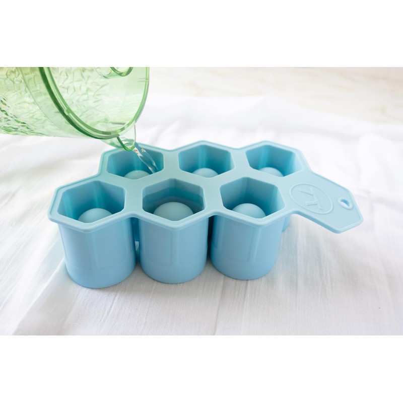 Outset Silicone Hexagon Ice Shot Mold, 6 Glass Capacity
