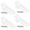 UPTTHOW 4Pcs Universal Integrated Fridge Freezer Door Slider with Screws,