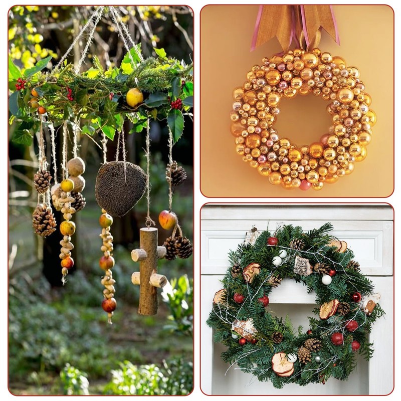 CYEAH 30 Pcs 12 Inch Wooden Wreath Frames for Crafts,