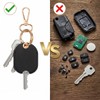 RAHHLIZS 2 custodie per chiavi in pelle, stile retrò, colore