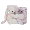 Lambs & Ivy Floral Blanket & White Plush Bunny Stuffed