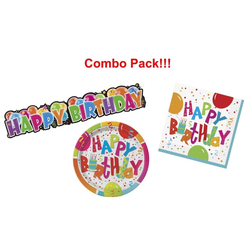 Happy Birthday Giant Jointed Banner - 4.5 ft - Premium