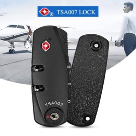 Lahviuu TSA Suitcase Lock, TSA 007 Suitcase Lock with 3 Digit Combination Code, Luggage Lock for Replacement and Retrofitting, No Key, TSA Inch Code Lock, 3 Digit Number Combination Lock, Suitcase