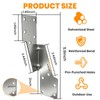 Hurricane Ties for Rafters, 30 Pcs 18-Gauge Galvanized Hurricane Straps