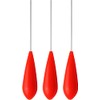 Set of 3 Spirolino trout floats in fluorescent signal colours,