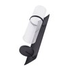 Danya B Metal Pillar Candle Sconces with Glass Inserts -