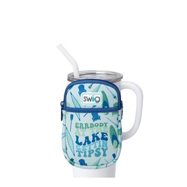 Swig Life Mega Mug Pouch, Water Bottle Bag with Adjustable Strap, Water Bottle Fanny Pack with Zippered Phone Pocket, Holds Travel Essentials, Bottles, Tumbler Accessories (Errbody Lake)