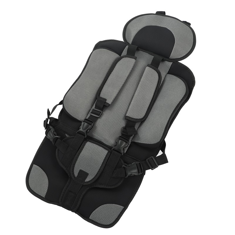 Children Safety Seat Simple Car Portable Seat Foldable Adjustable Strap
