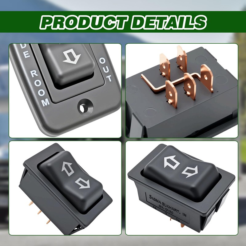 S141 Slide in Slide Out Contoured Switch with Bezel，20 Amp