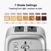 RAMJOY Sleek 2-Slice Toaster with Wide Slots and Seven Shade