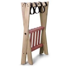 Woodlore Luggage Rack With Shoe Shelf For Guest Room,Bedroom and Home - Made In USA