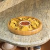 Bamboo Charcuterie Board/Cheese Board Chip and Dip Divided Bowl/Serving Platter