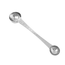 Honbay 1PCS Stainless Steel Double Head Coffee Measuring Scoop Spoon 1 Tsp (5ml) & 1 Tbsp (15ml) Dual-Measure Long-Handle Spoon with Tick Mark for Tea Sugar for Coffee and Baking Precise Measurements