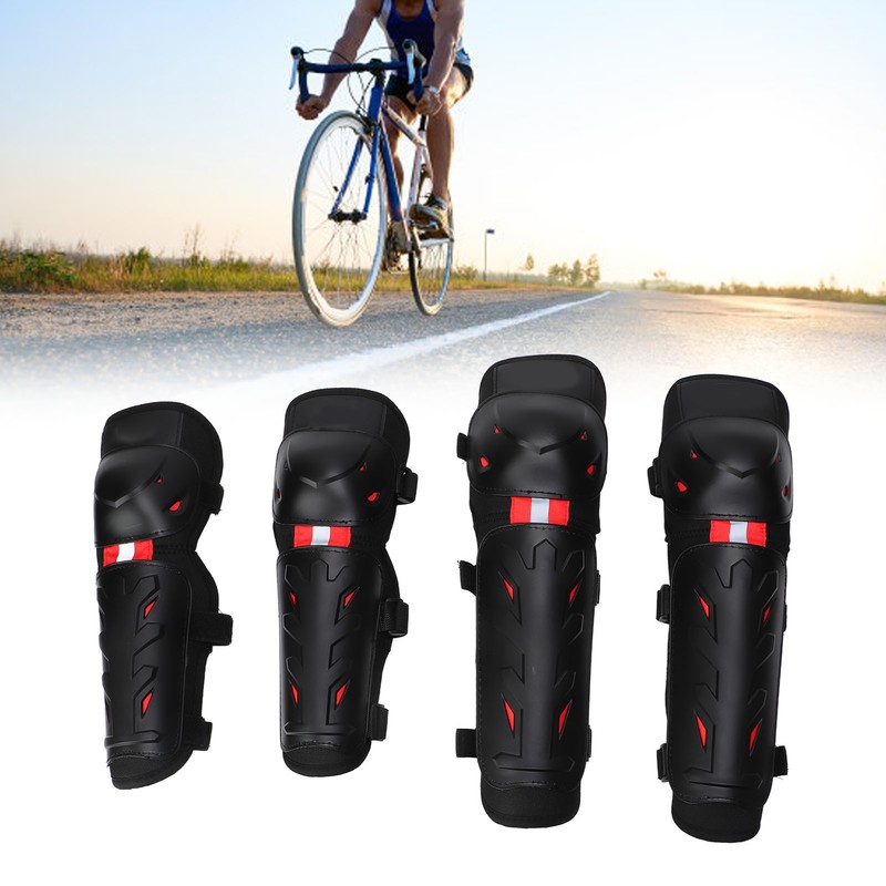 4PCS Knee Pads Elbow Pads Night Luminous Knee Protective Gear