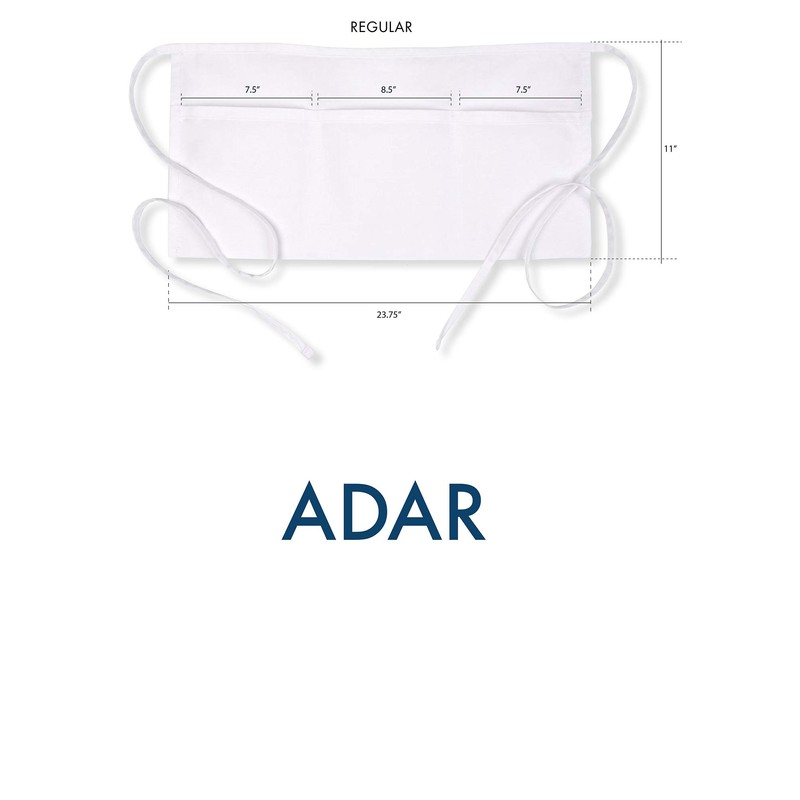 ADAR UNIFORMS Belt Apron - 709 - Black - Regular