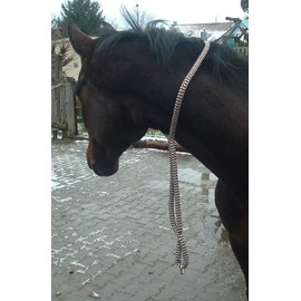 Cotton Neck Ring Horse Riding Brown / Natural Size Full