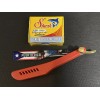 PR BARBERSHOP PUERTO RICO STRAIGHT BARBER RAZOR WITH 100 SHARK