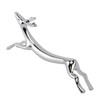 4PCS Cutlery Rest Silver Chopstick Stand Electroplated Polished Zinc Alloy
