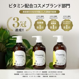 Vitaming Women's Body Soap, Refill, 13.5 fl oz (400 ml), Lemon & Bergamot Scent