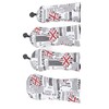 4Pcs UK Flag Print Golf Club Head Cover PU Golf