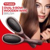 Titania Wire Large Wooden Massage Brush, 9 Rows 88 g Pack of