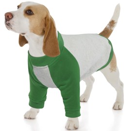 FUAMEY Dog Fleece Sweaters for Large Dogs,Dog Pullover Sweatshirt,Dog Winter Clothes for Boy Girl Dogs,Thickening Warm Dog Apparel,Cold Weather Dog Sweatshirt Beagle Corgi Green L