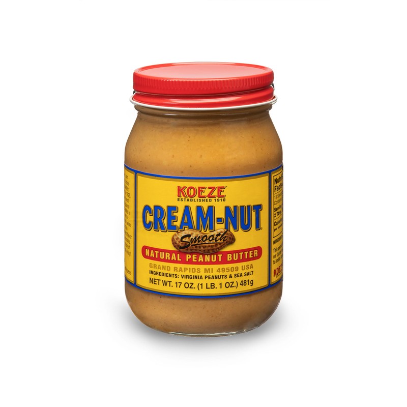 Case of Cream Nut Natural Smooth Peanut Butter - (6