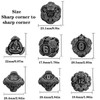 Geakeeper Construct D&D Dice, Metal DND Dice Set, 7Pcs Polyhedral
