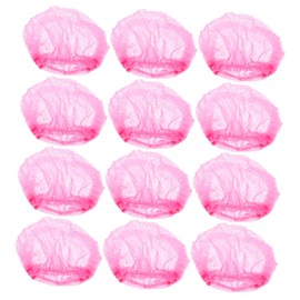 Ipetboom Disposable Hairnets 100pcs Non-woven Mesh Caps Comfortable Head Covers for Salons Home