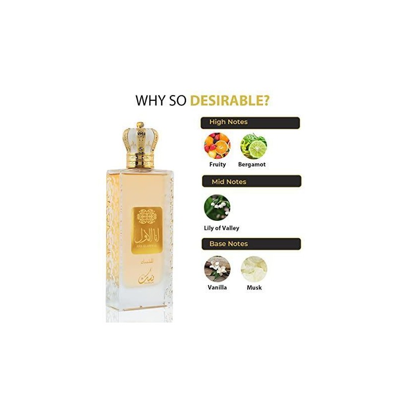 Nusuk Ana Al Awwal by Nusuk Eau De Parfum Spray